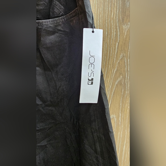 Anthropologie NWT Joe's Jeans The Mia Wide Leg High Rise Womens Black Jeans 34 - Picture 3 of 11